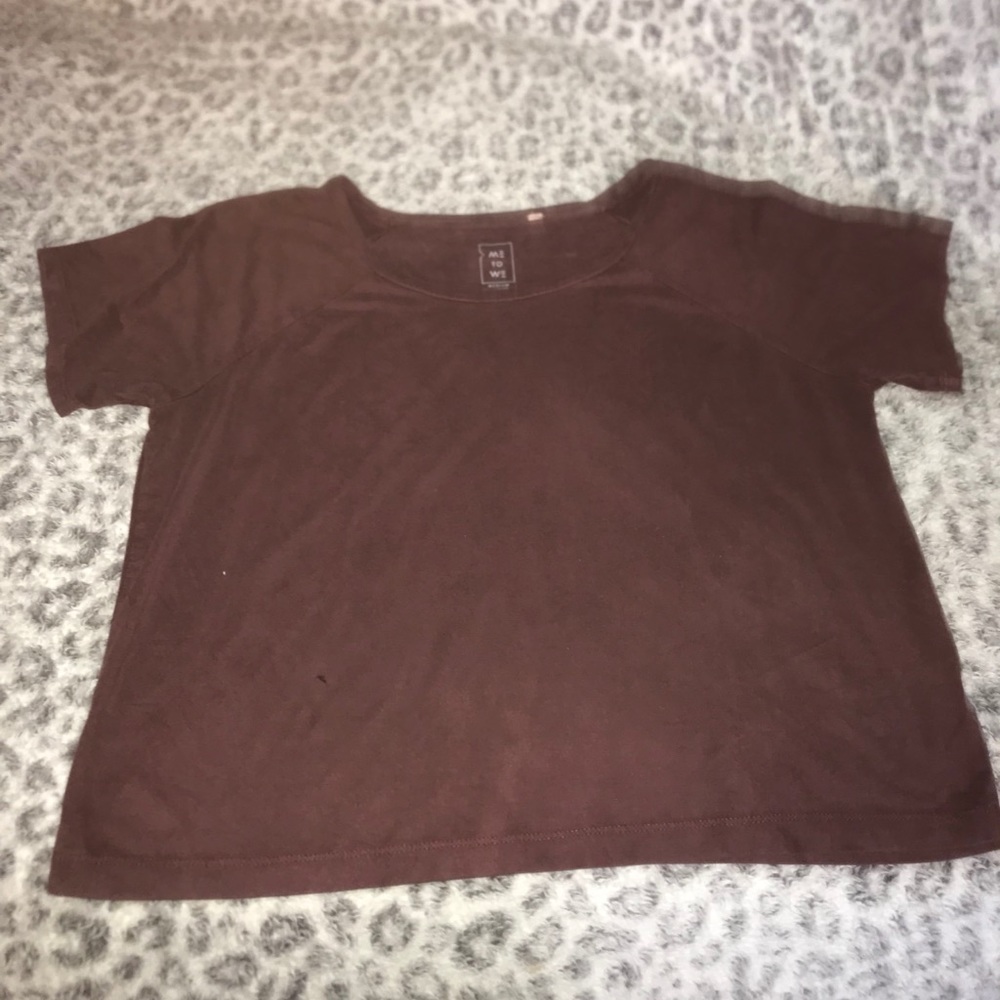 Velvet feeling crop top